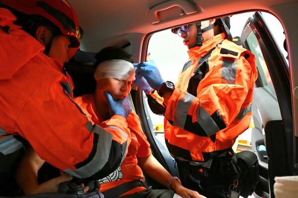 Huanggang Port drills quick response
